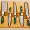 5PieceCustomDamascusSteelChefKnifeSetUnleashCulinaryPrecision 5png