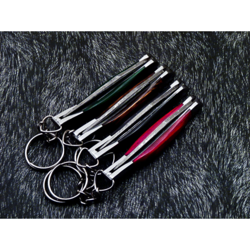 85CustomHandForgedDamascusSteelPocketFoldingKeychainKnives 3png
