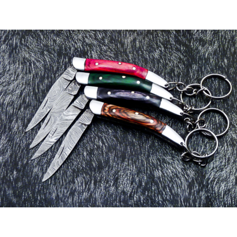 85CustomHandForgedDamascusSteelPocketFoldingKeychainKnives 4png
