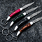 85CustomHandForgedDamascusSteelPocketFoldingKeychainKnives 6png