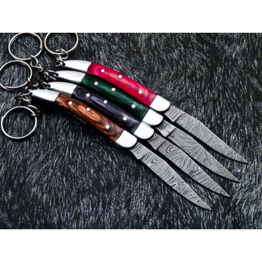 85CustomHandForgedDamascusSteelPocketFoldingKeychainKnives 10png