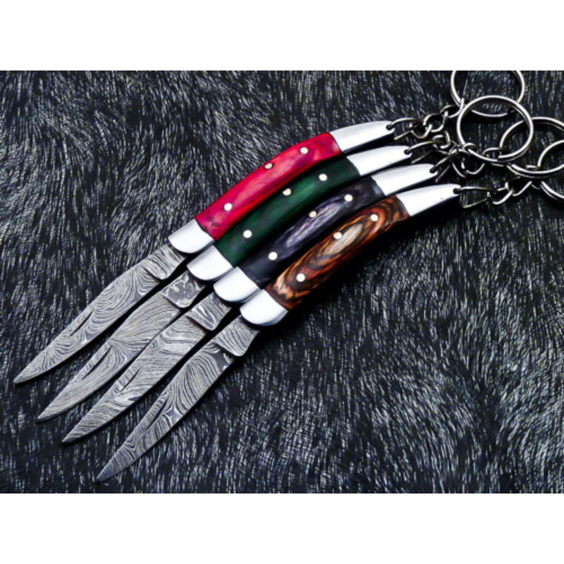 85CustomHandForgedDamascusSteelPocketFoldingKeychainKnives 11png
