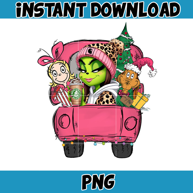 Pink Boujee Cartoon Leopard Png, Winter Basics Png, Caffeinated Cartoon Png, 40oz Tumbler Png, Coffee Christmas, Merry Christmas (1).jpg