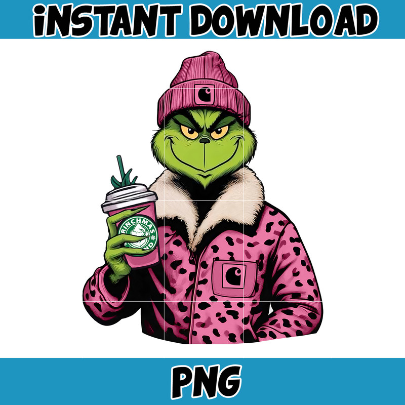 Pink Boujee Cartoon Leopard Png, Winter Basics Png, Caffeinated Cartoon Png, 40oz Tumbler Png, Coffee Christmas, Merry Christmas (3).jpg