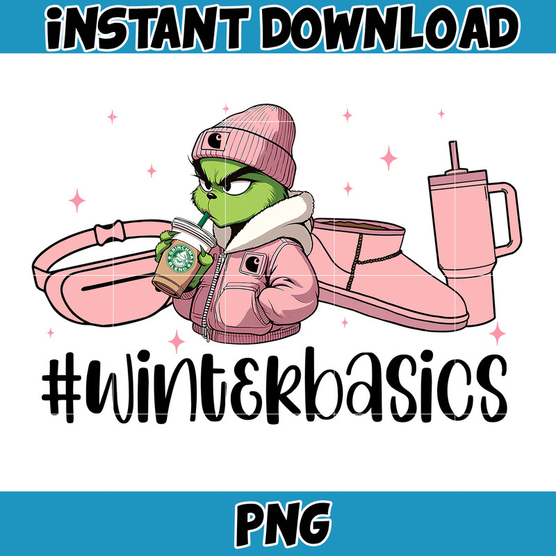 Pink Boujee Cartoon Leopard Png, Winter Basics Png, Caffeinated Cartoon Png, 40oz Tumbler Png, Coffee Christmas, Merry Christmas (5).jpg