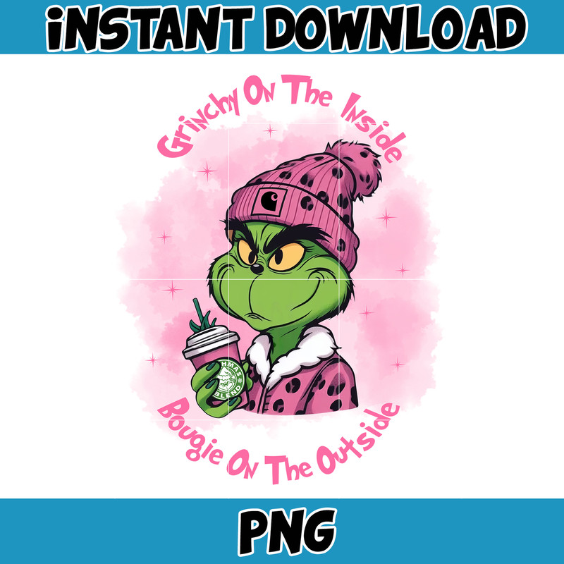 Pink Boujee Cartoon Leopard Png, Winter Basics Png, Caffeinated Cartoon Png, 40oz Tumbler Png, Coffee Christmas, Merry Christmas (7).jpg