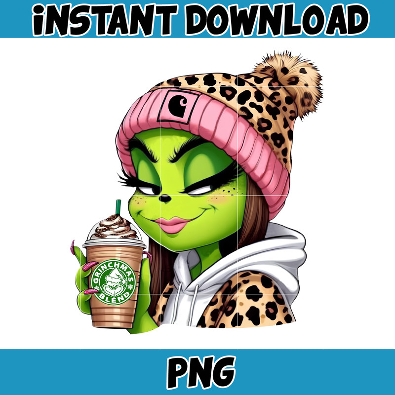 Pink Boujee Cartoon Leopard Png, Winter Basics Png, Caffeinated Cartoon Png, 40oz Tumbler Png, Coffee Christmas, Merry Christmas (8).jpg