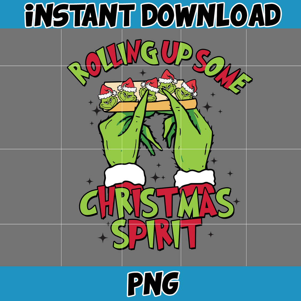Rolling Up Some Christmas Spirit Png, Retro Christmas Png, Pink Christmas Png, Christmas Mean Guy Png (4).jpg