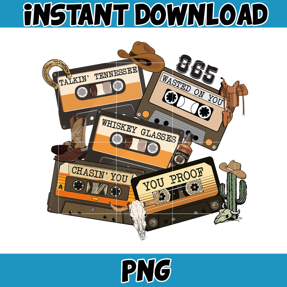 Country Western Png, Country Music Png, Retro Bull Skull Png, Wallen Bull Skull Png, Cowboy Design, Png Files High Quality (14).jpg