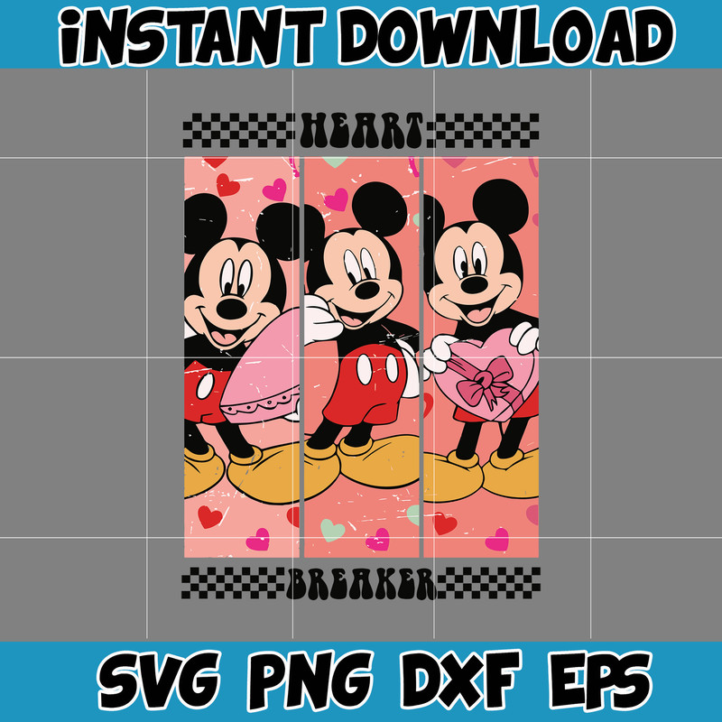 Designs Cartoon Valentine Svg, Be My Valentine Svg, Mouse And Friend Character Movie Svg (13).jpg