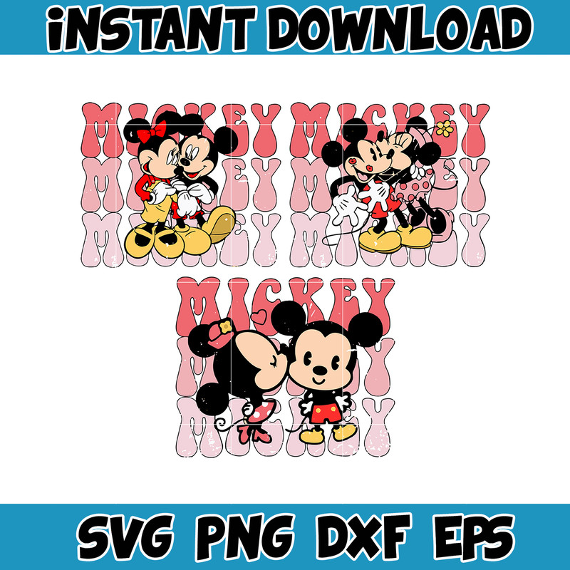 Designs Cartoon Valentine Svg, Be My Valentine Svg, Mouse And Friend Character Movie Svg (46).jpg