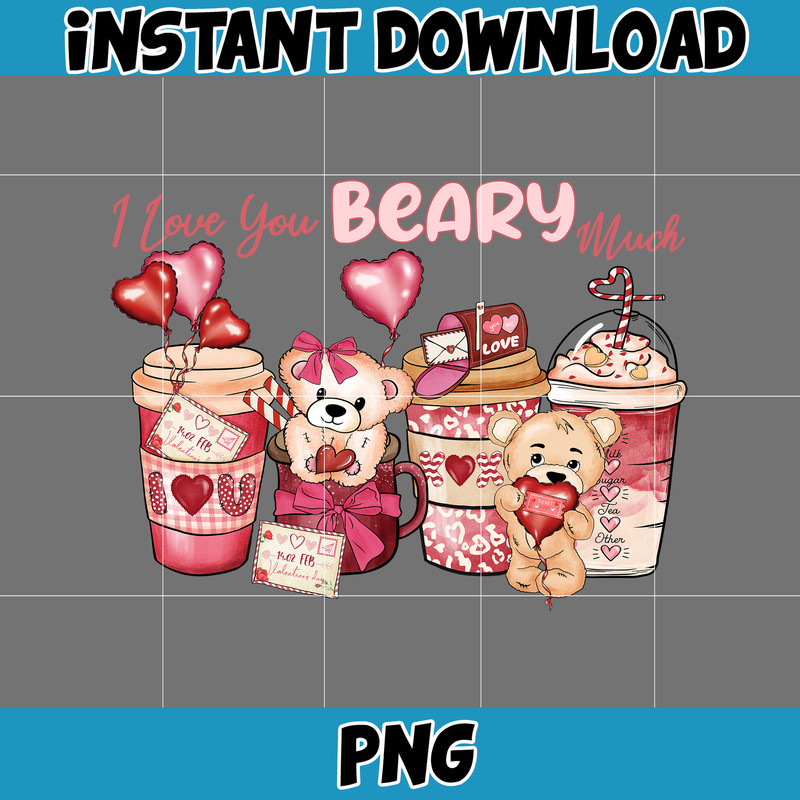 Valentine Coffee Png, Valentine Coffee Png, Valentine Drinks Png, Latte Drink Png, XOXO Png, Coffee Lover, Valentine Sublimation (12).jpg