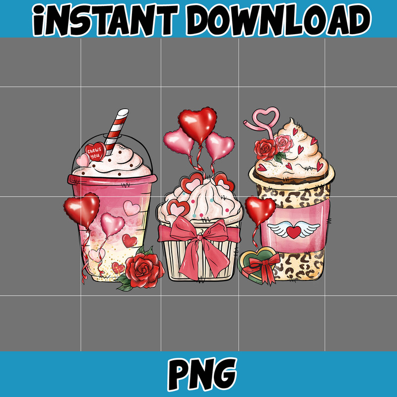 Valentine Coffee Png, Valentine Coffee Png, Valentine Drinks Png, Latte Drink Png, XOXO Png, Coffee Lover, Valentine Sublimation (4).jpg