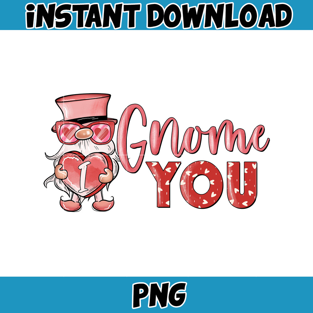Valentines Day Gnomes Png Sublimation Design, Valentine's Day Gnome Png, Valentines Day Png, Gnome with Heart Png, Love Gnomes Png (15).jpg
