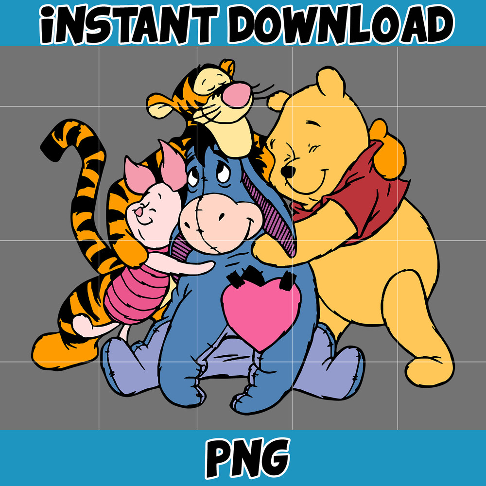 Winnie the Pooh Valentine's Day Png, Winnie the Pooh Png, Baby Pooh Png, Baby Eeyore Png, Winnie the Pooh Clipart,Tigger Png (26).jpg