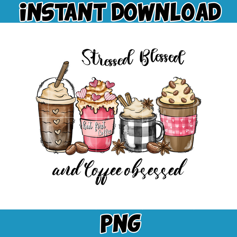 Valentine Coffee Png, Valentine Coffee Png, Valentine Drinks Png, Latte Drink Png, XOXO Png, Coffee Lover (12).jpg