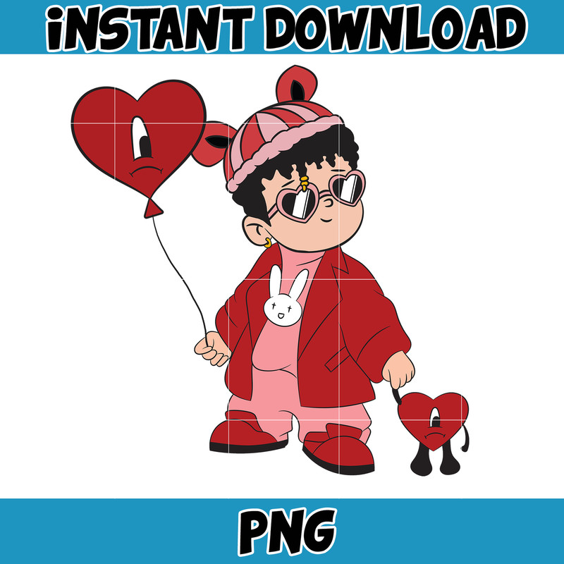 Bad Bunny Valentines Day Png, Benito Png, Un Valentina Sin Ti, Bad Bunny Png, Cricut Png, Valentine's Day Png (11).jpg