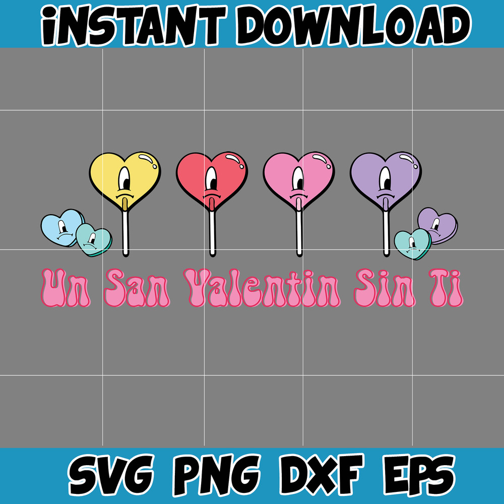 Bad Bunny Valentines Day Svg, Benito Svg, Un Valentina Sin Ti, Bad Bunny Svg, Cricut Svg, Valentine's Day (20).jpg