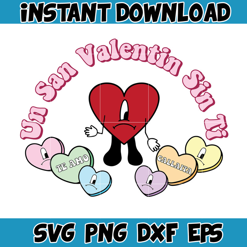 Bad Bunny Valentines Day Svg, Benito Svg, Un Valentina Sin Ti, Bad Bunny Svg, Cricut Svg, Valentine's Day (18).jpg