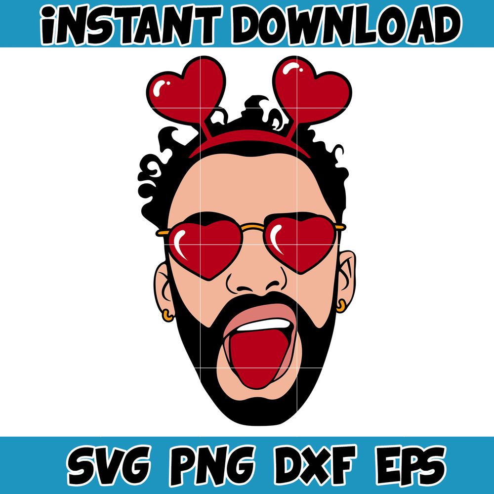 Bad Bunny Valentines Day Svg, Benito Svg, Un Valentina Sin Ti, Bad Bunny Svg, Cricut Svg, Valentine's Day (3).jpg