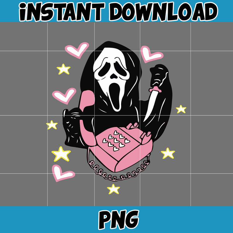 Ghostface Horror Valentine PNG, Valentine's Day Horror Character, Horror Valentine Png, Valentine's Day Png (4).jpg