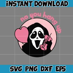 valentines scream ghost svg, scream shost svg, ghostface valentines svg, horror moives svg (14)