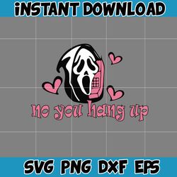 valentines scream ghost svg, scream shost svg, ghostface valentines svg, horror moives svg (20)
