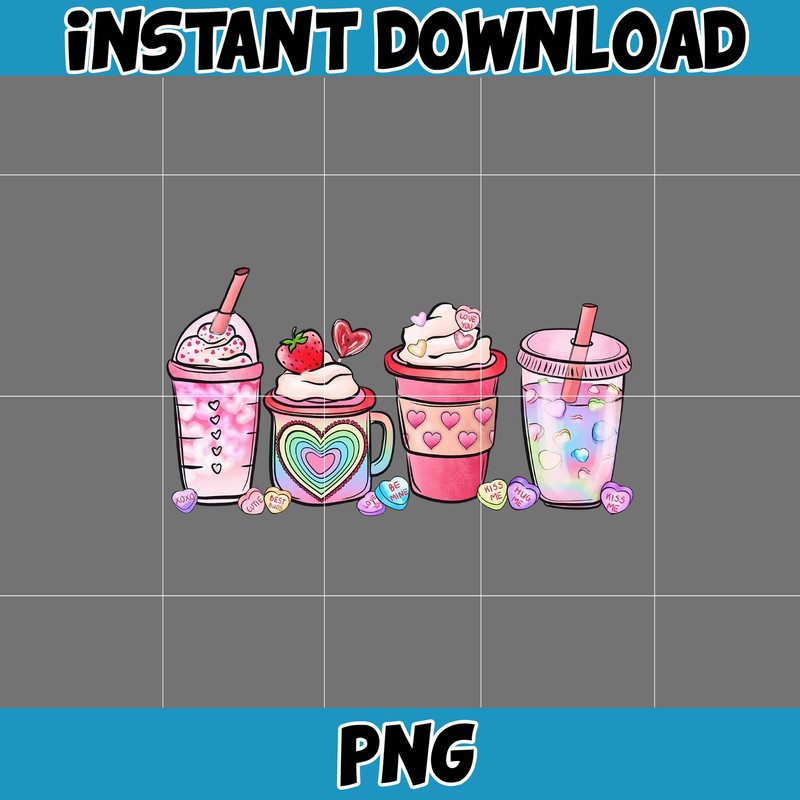 Valentine Coffee Png, Valentine Coffee Png, Valentine Drinks Png, Latte Drink Png, XOXO Png, Coffee Lover, Valentine Digital Dow (8).jpg