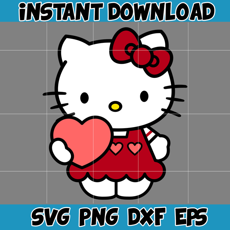 Hello Cats Valentine Svg, Valentines Day Kitty Svg Svg, Kawaii Kitty Svg, Valentines Day Svg (2).jpg