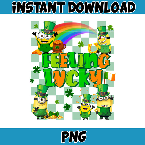 Cartoon St. Patrick's Day Png, St Patricks Day Shirt, Cartoon Movies PNG, Sublimation Designs, Digital Download (3).jpg