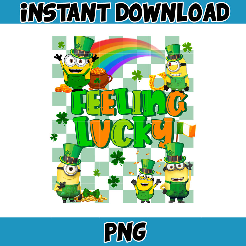Cartoon St. Patrick's Day Png, St Patricks Day Shirt, Cartoon Movies PNG, Sublimation Designs, Digital Download (3).jpg