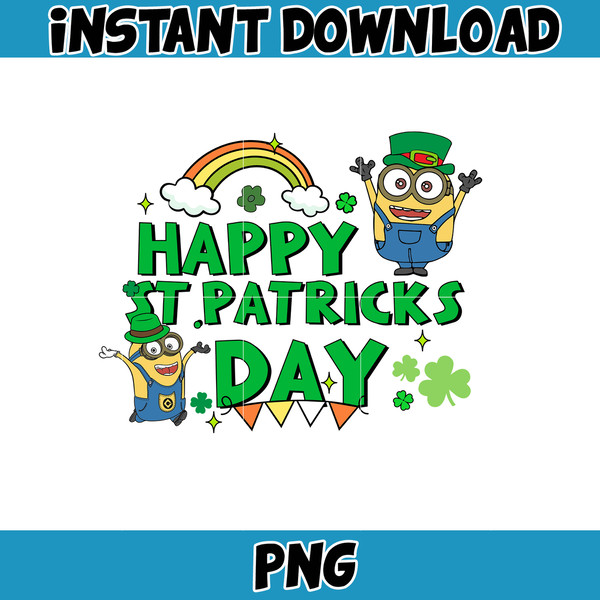Cartoon St. Patrick's Day Png, St Patricks Day Shirt, Cartoon Movies PNG, Sublimation Designs, Digital Download (6).jpg