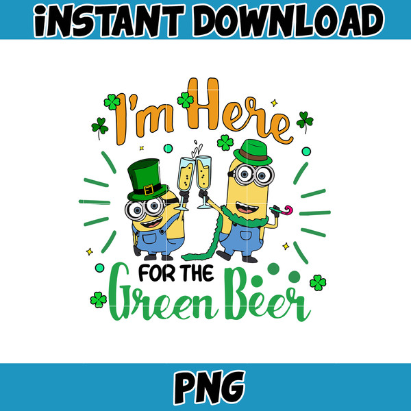 Cartoon St. Patrick's Day Png, St Patricks Day Shirt, Cartoon Movies PNG, Sublimation Designs, Digital Download (9).jpg