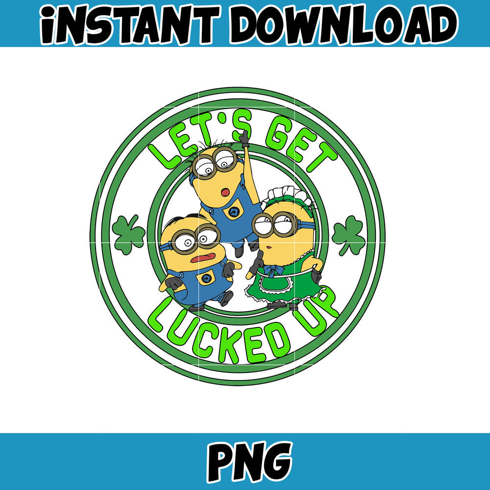 Cartoon St. Patrick's Day Png, St Patricks Day Shirt, Cartoon Movies PNG, Sublimation Designs, Digital Download (12).jpg