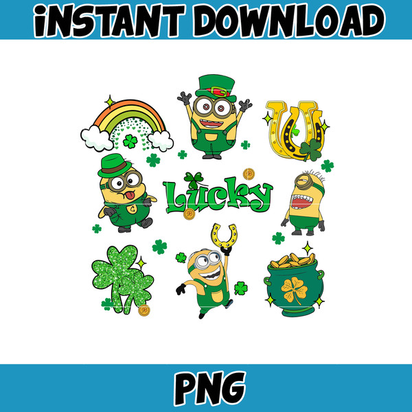 Cartoon St. Patrick's Day Png, St Patricks Day Shirt, Cartoon Movies PNG, Sublimation Designs, Digital Download (19).jpg
