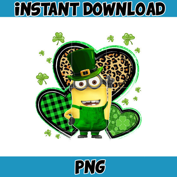 Cartoon St. Patrick's Day Png, St Patricks Day Shirt, Cartoon Movies PNG, Sublimation Designs, Digital Download (24).jpg