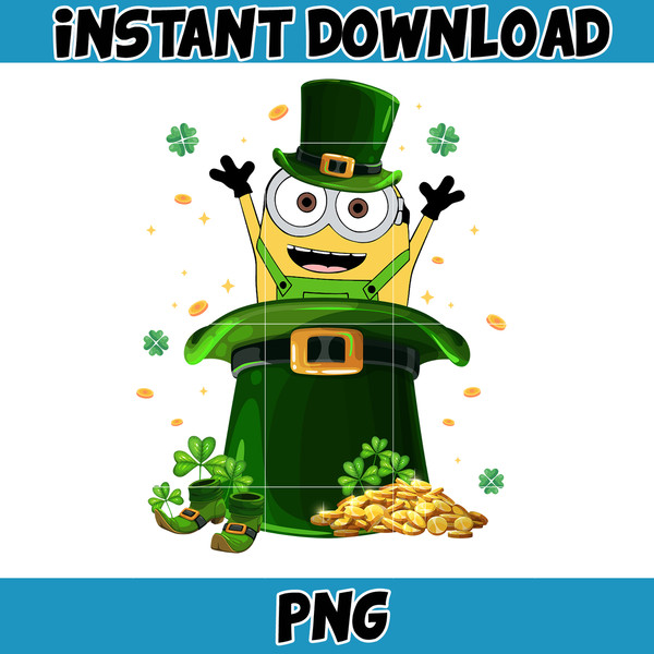 Cartoon St. Patrick's Day Png, St Patricks Day Shirt, Cartoon Movies PNG, Sublimation Designs, Digital Download (27).jpg