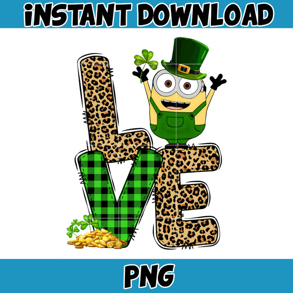 Cartoon St. Patrick's Day Png, St Patricks Day Shirt, Cartoon Movies PNG, Sublimation Designs, Digital Download (28).jpg