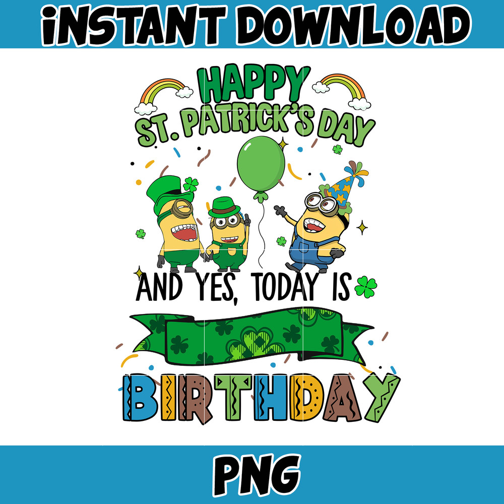 Cartoon St. Patrick's Day Png, St Patricks Day Shirt, Cartoon Movies PNG, Sublimation Designs, Digital Download (34).jpg