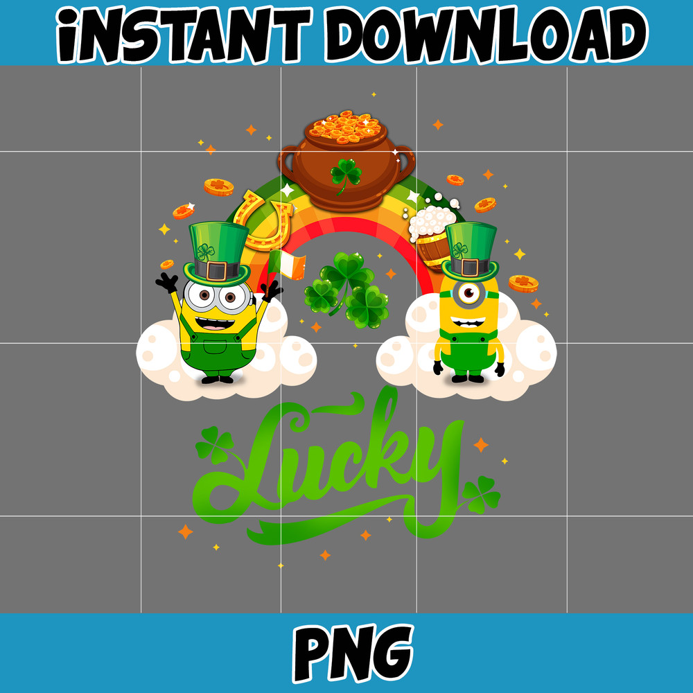 Cartoon St. Patrick's Day Png, St Patricks Day Shirt, Cartoon Movies PNG, Sublimation Designs, Digital Download (37).jpg