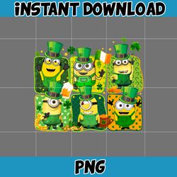 Minion Png, Cartoon St. Patrick's Day Png, St Patricks Day Shirt, Cartoon Movies PNG, Sublimation Designs.