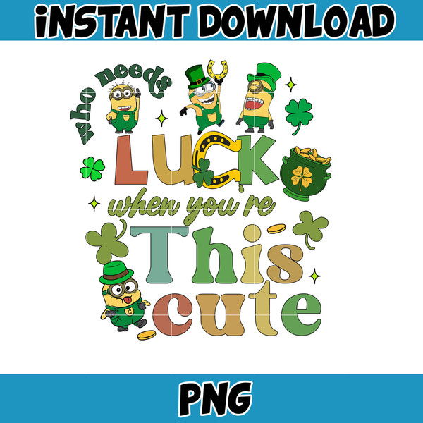 Cartoon St. Patrick's Day Png, St Patricks Day Shirt, Cartoon Movies PNG, Sublimation Designs, Digital Download (43).jpg
