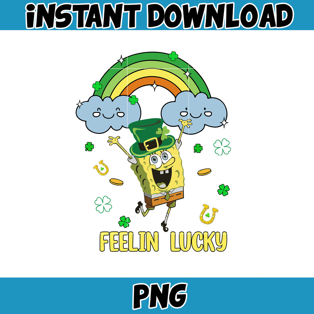 Fellin Lucky Png, Happy Patrick Patty Day Png, St Patrick's Day Png, Cartoon Characters, Saint Patrick's Day Png.jpg