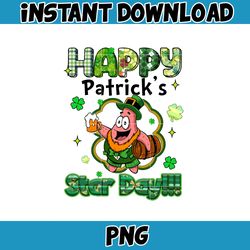 Happy Patrick's Star Day Png, Happy Patrick Patty Day Png, St Patrick's Day Png, Cartoon Characters, Saint Patrick's Day