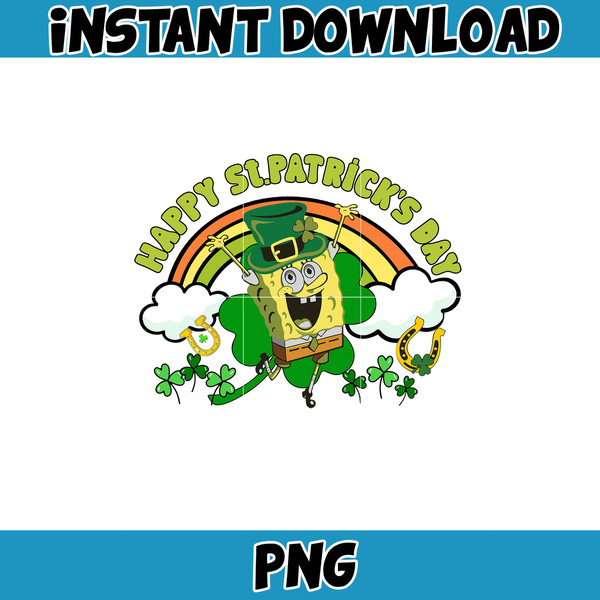 Happy St Patrick's Day Png, Happy Patrick Patty Day Png, St Patrick's Day Png, Cartoon Characters, Saint Patrick's Day Png.jpg
