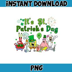 It's St.Patrick's Day Png, Happy Patrick Patty Day Png, St Patrick's Day Png, Cartoon Characters, Saint Patrick's Day Pn