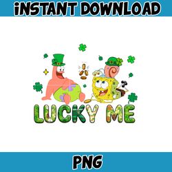 Lucky Me Png, Happy Patrick Patty Day Png, St Patrick's Day Png, Cartoon Characters, Saint Patrick's Day Png