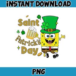 Sain Patricks Day Png, Happy Patrick Patty Day Png, St Patrick's Day Png, Cartoon Characters, Saint Patrick's Day Png