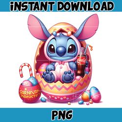 Pink Cartoon Stitch Png, Cartoon Easter Png, Stitch Easter, Happy Easter Day Png, Funny Easter Png, Instant Download (1)