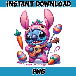 Pink Cartoon Stitch Png, Cartoon Easter Png, Stitch Easter, Happy Easter Day Png, Funny Easter Png, Instant Download (4)
